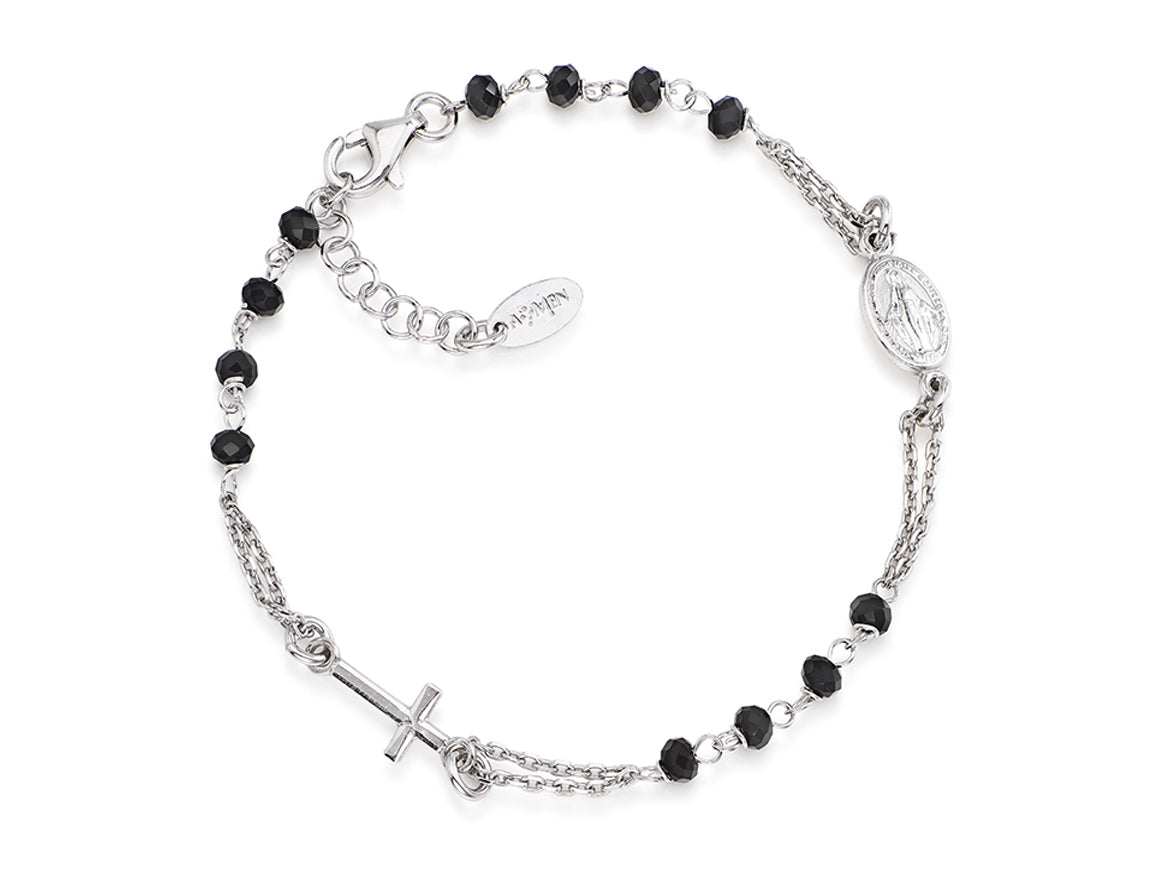 Rosari Con Cristalli | Bracciale rosario | BROBN3