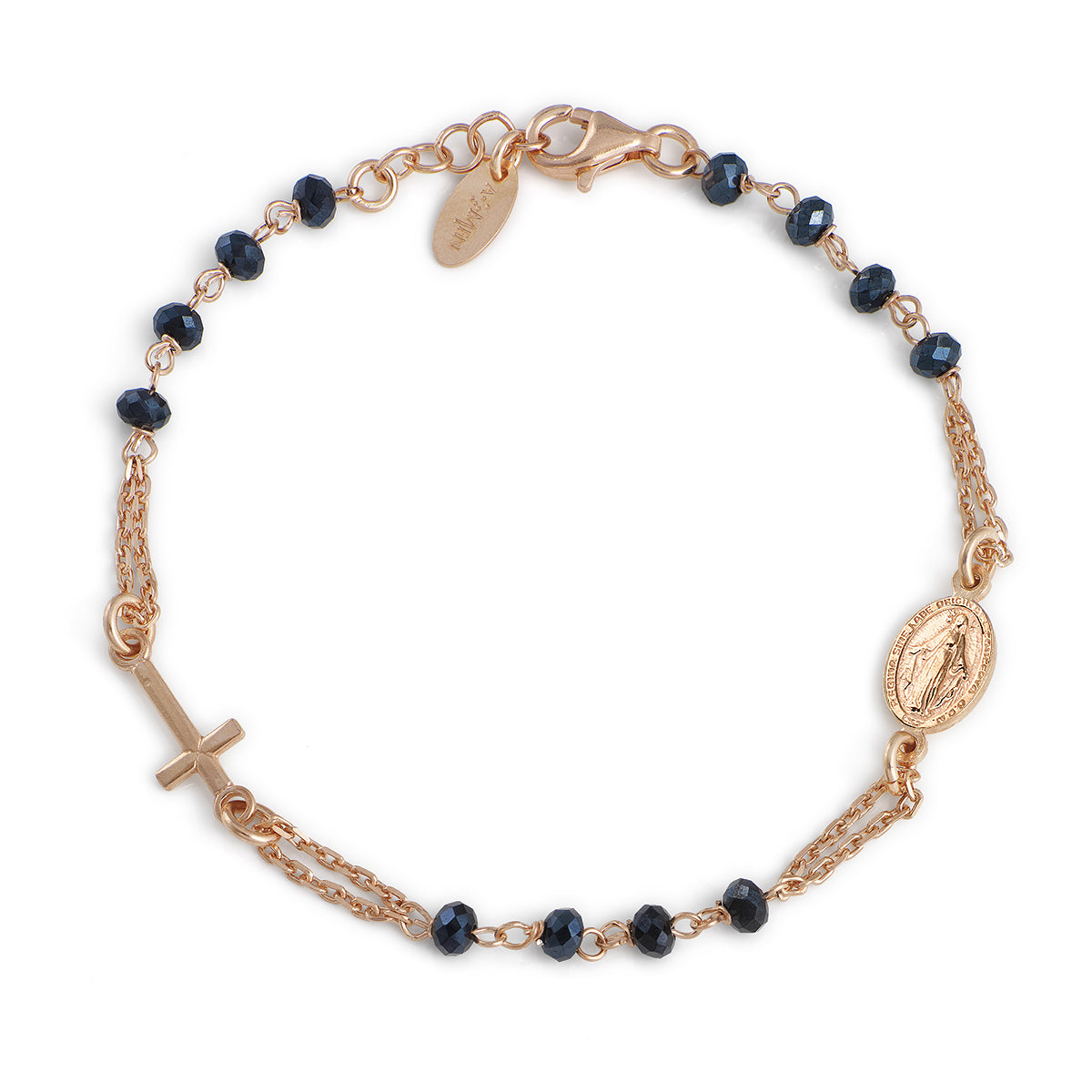 Rosari Con Cristalli | Bracciale rosario | BRORG3