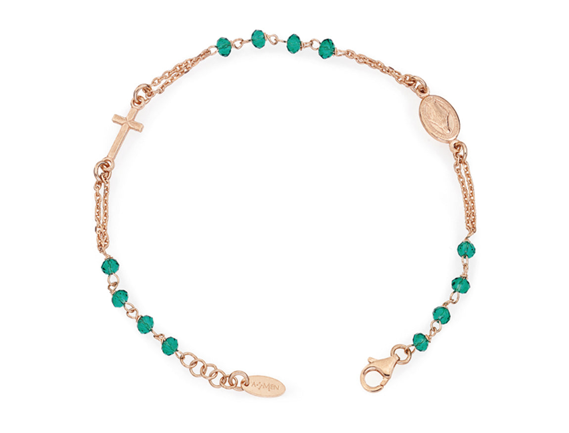 Rosari Con Cristalli | Bracciale rosario | BRORV3