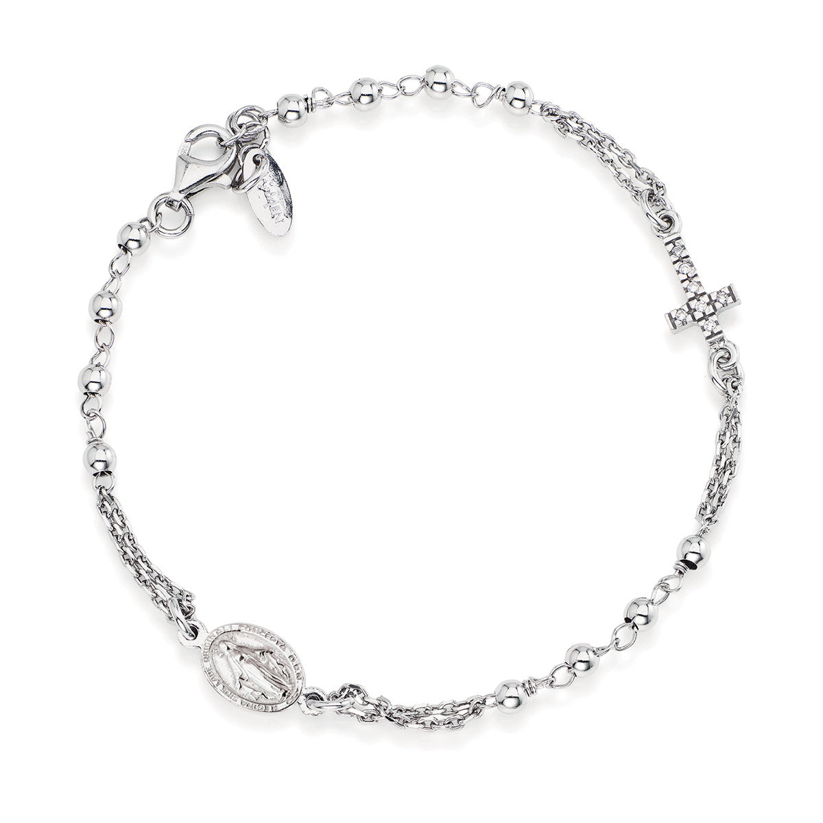 Rosari In Argento | Bracciale rosario | BROBZ3