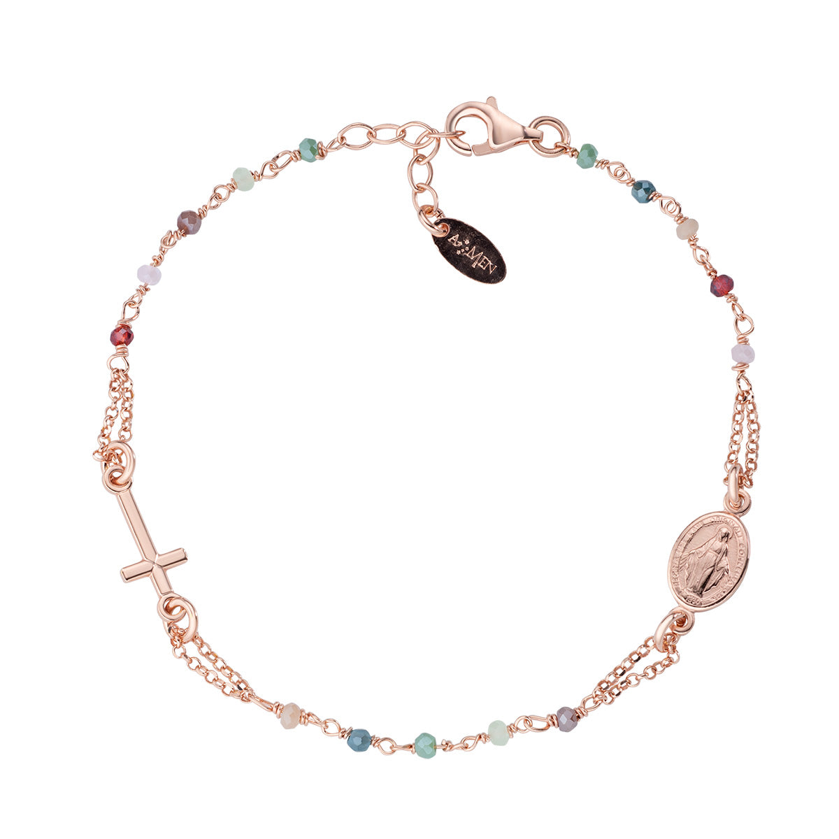 Rosari Con Cristalli | Bracciale rosario | BRO25RMU3
