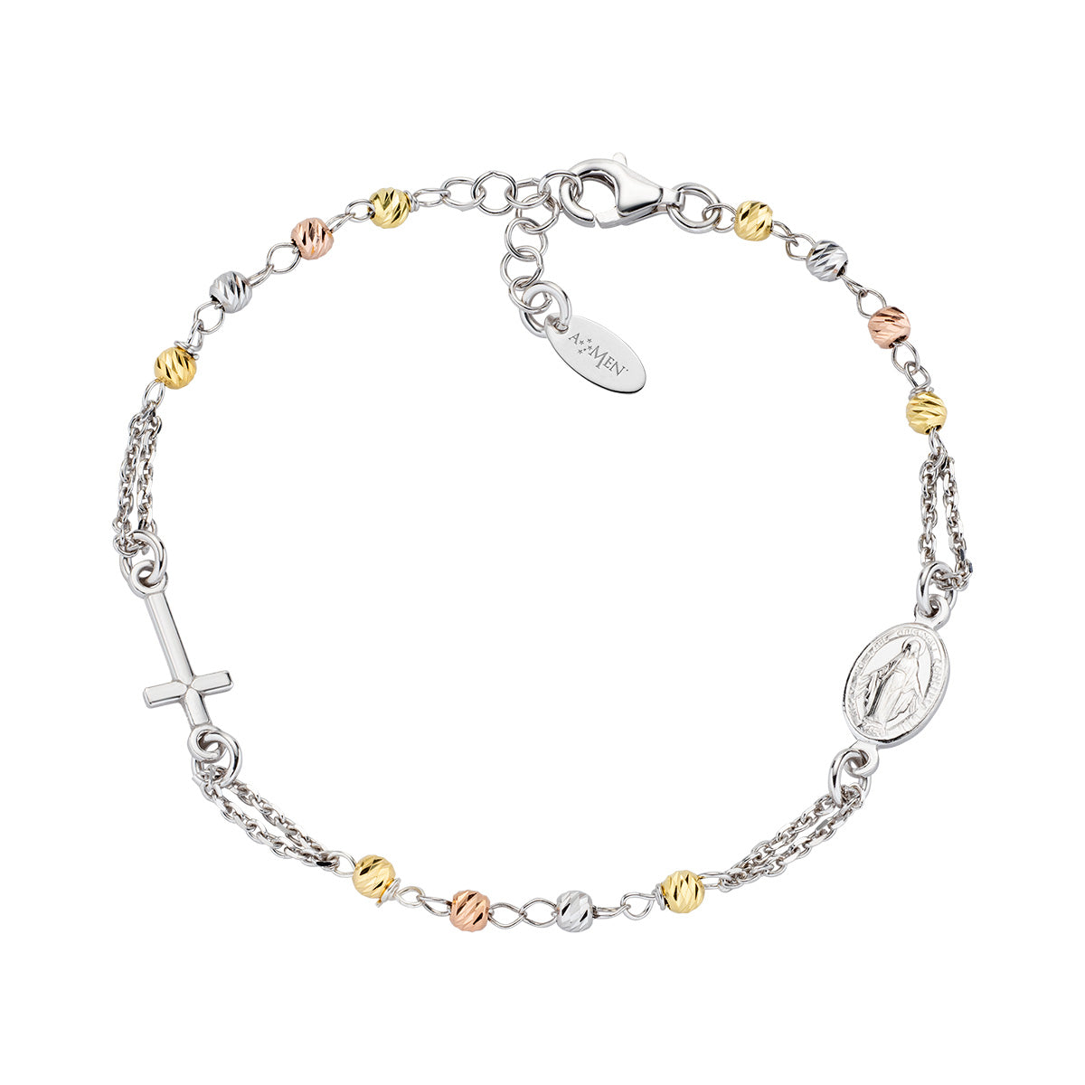 Rosari In Argento | Bracciale rosario | BROBBRGD3
