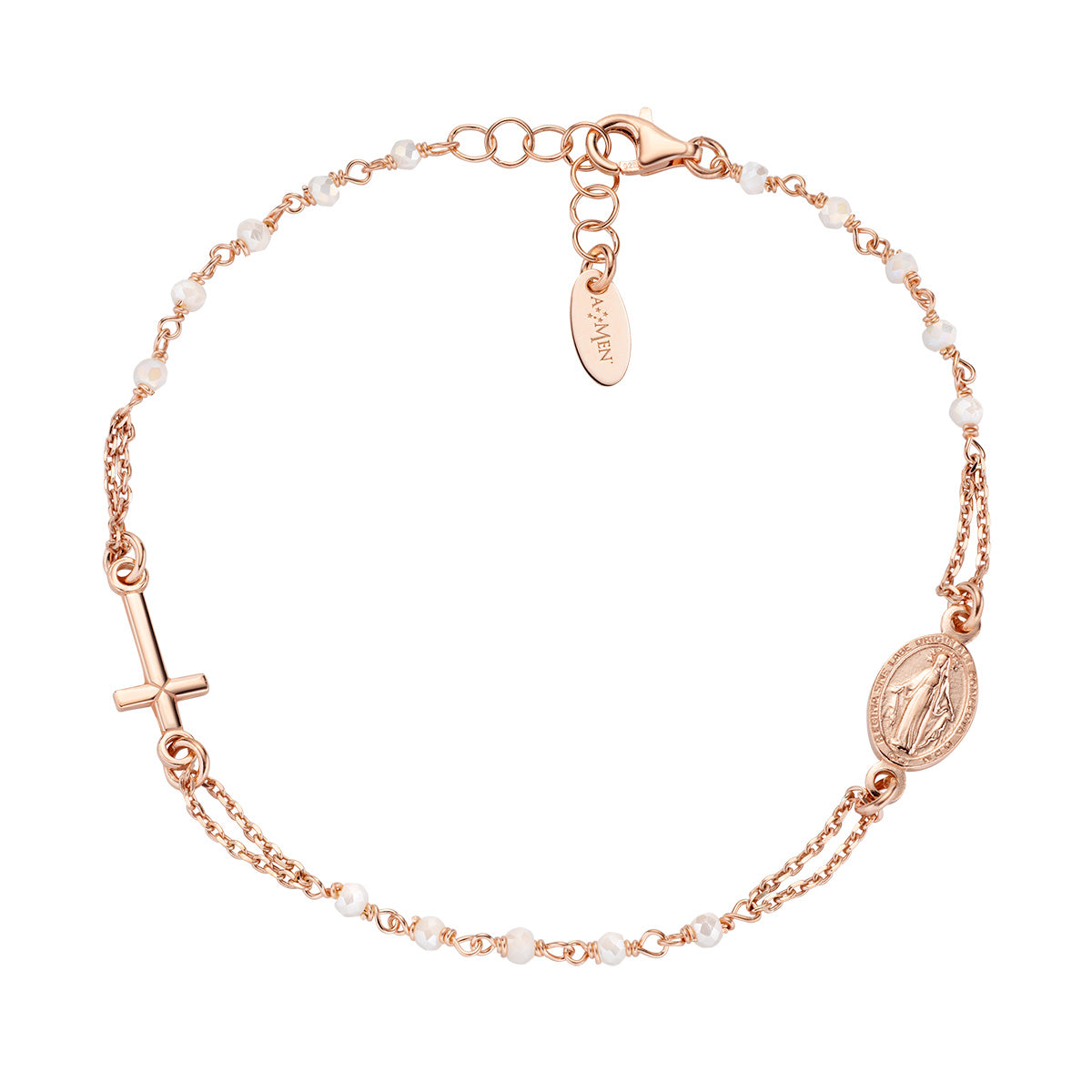 Rosari Con Cristalli | Bracciale rosario | BRO10RBI3