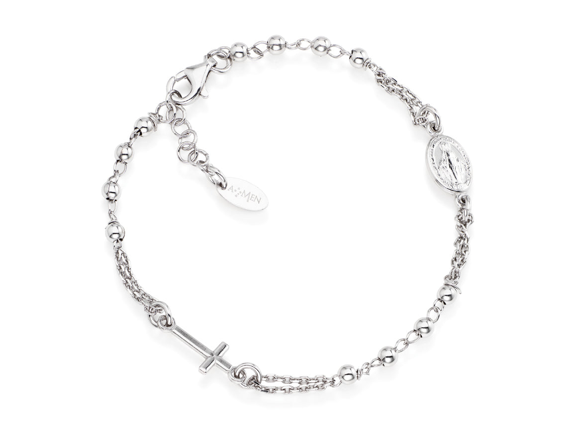 Rosari In Argento | Bracciale rosario | BROB3