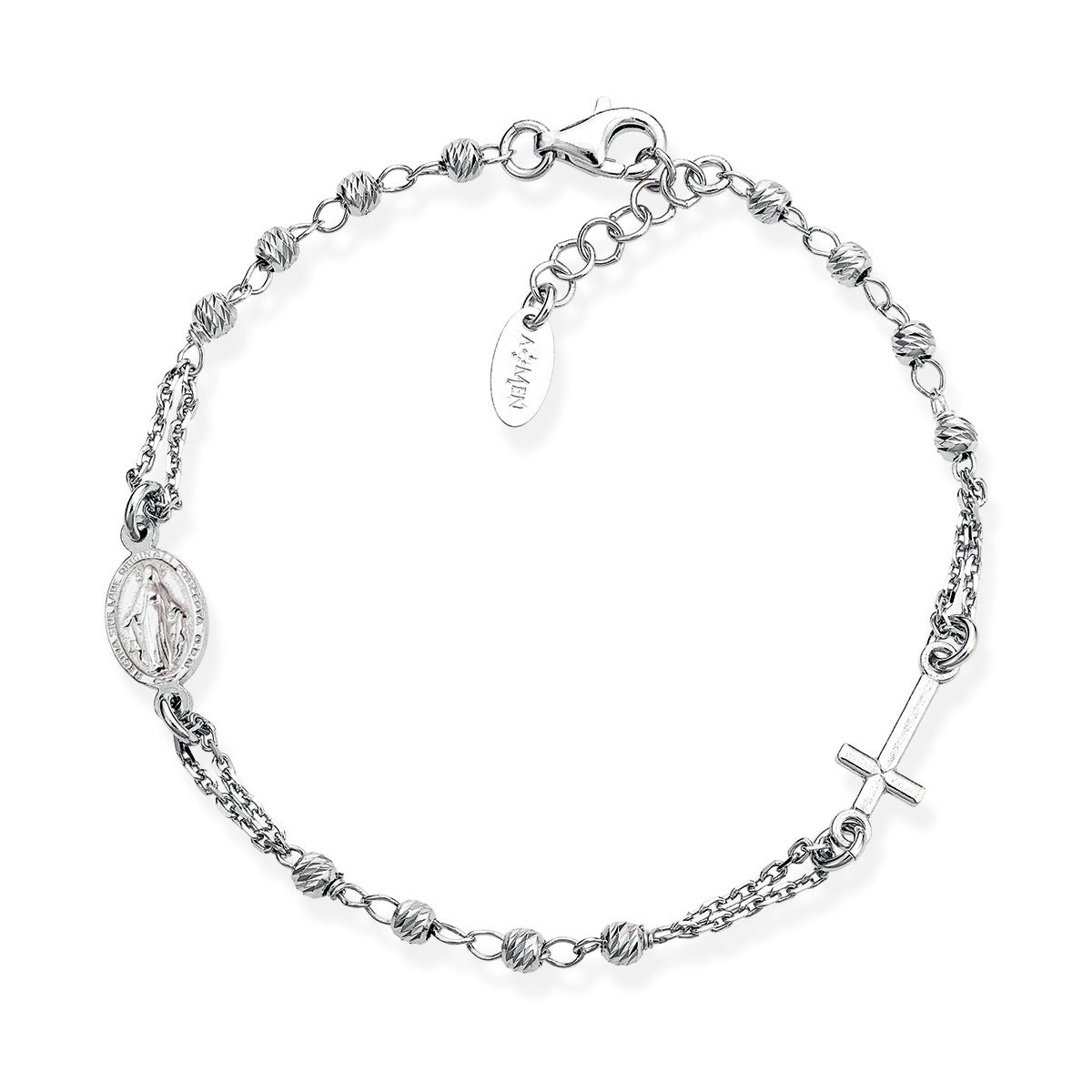 Rosari In Argento | Bracciale rosario | BROBD3