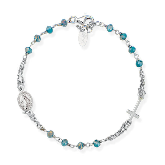 Rosari Con Cristalli | Bracciale rosario | BROBP3