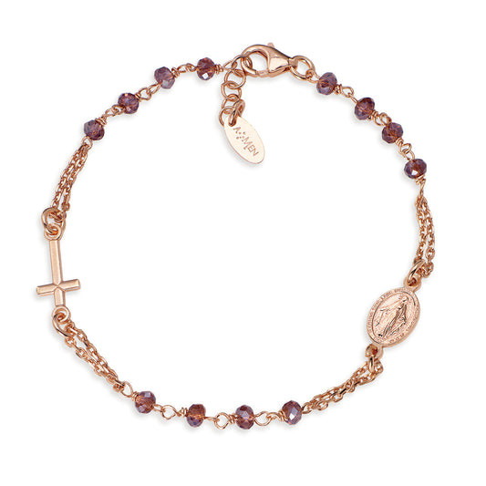 Rosari Con Cristalli | Bracciale rosario | BRORVI3