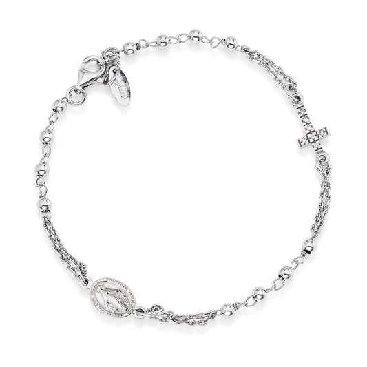 Rosari In Argento | Bracciale rosario | BROBZ3