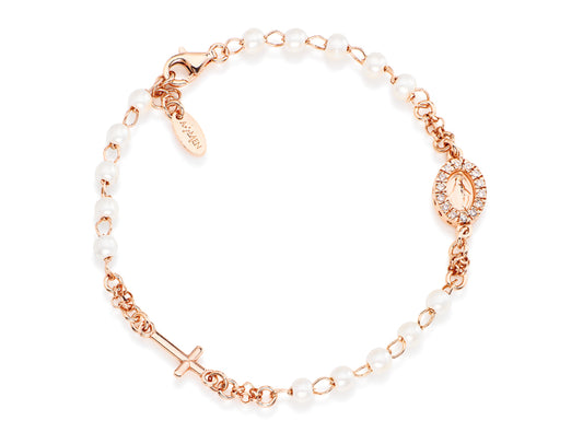 Rosari Con Perle | Bracciale rosario | BRORBZ-M3