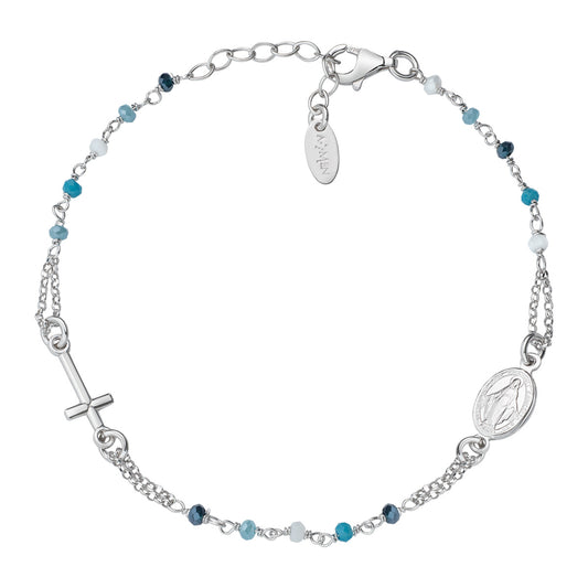 Rosari Con Cristalli | Bracciale rosario | BRO25BMUB3