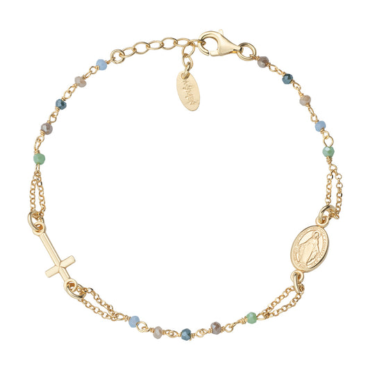 Rosari Con Cristalli | Bracciale rosario | BRO25GMUV3