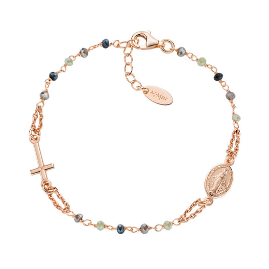 Rosari Con Cristalli | Bracciale rosario | BRO10RGTOVE3