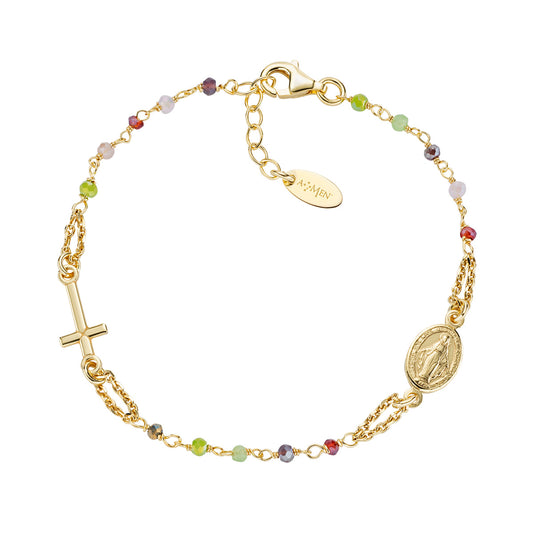 Rosari Con Cristalli | Bracciale rosario | BRO10GARVE3