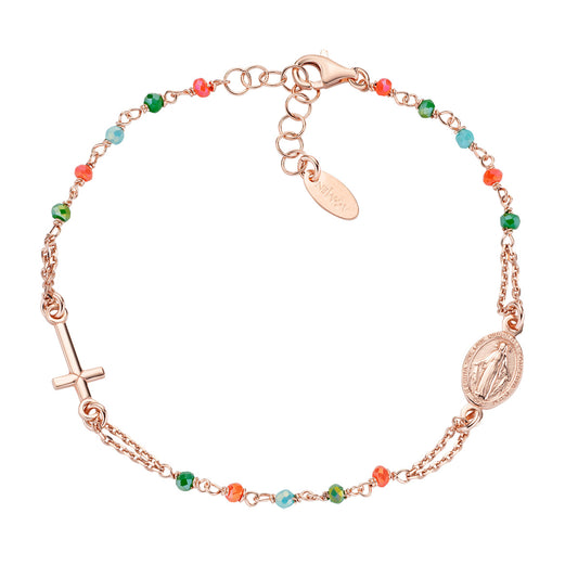 Rosari Con Cristalli | Bracciale rosario | BRO10RCVT3