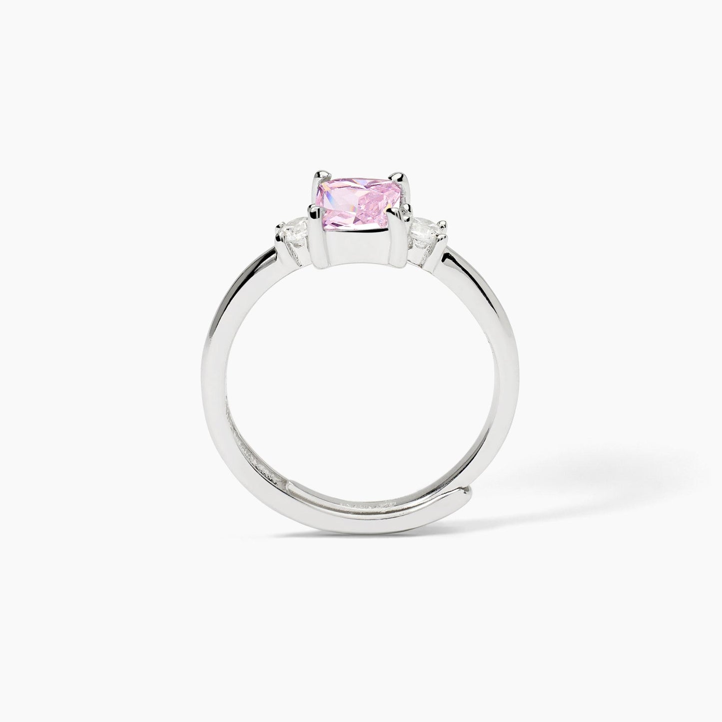 MABINA | Anello in argento con zircone sintetico rosa | BATTITO | 523362