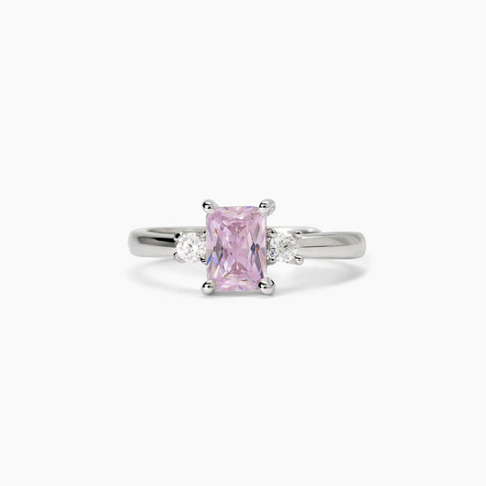 MABINA | Anello in argento con zircone sintetico rosa | BATTITO | 523362