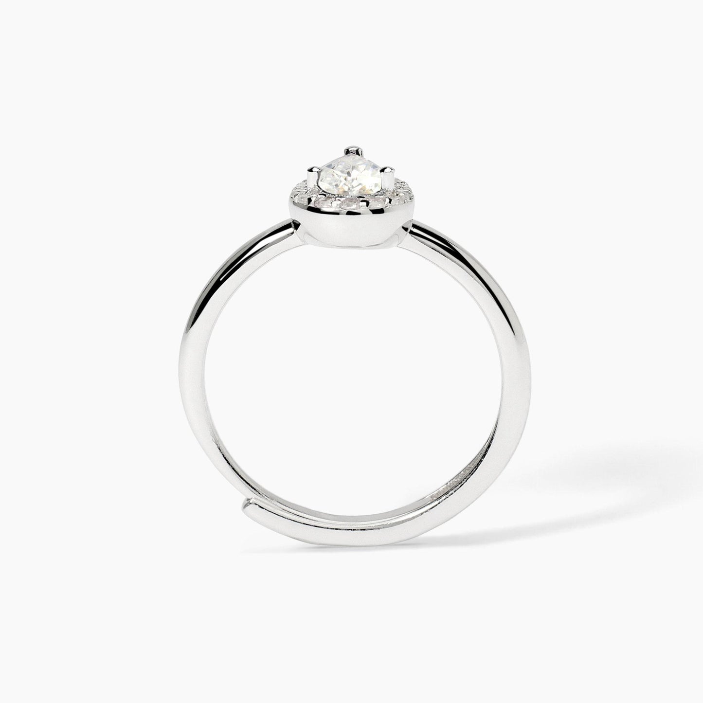 MABINA | Anello in argento con zirconi bianchi | COOL OR RÉTRO? | 523371