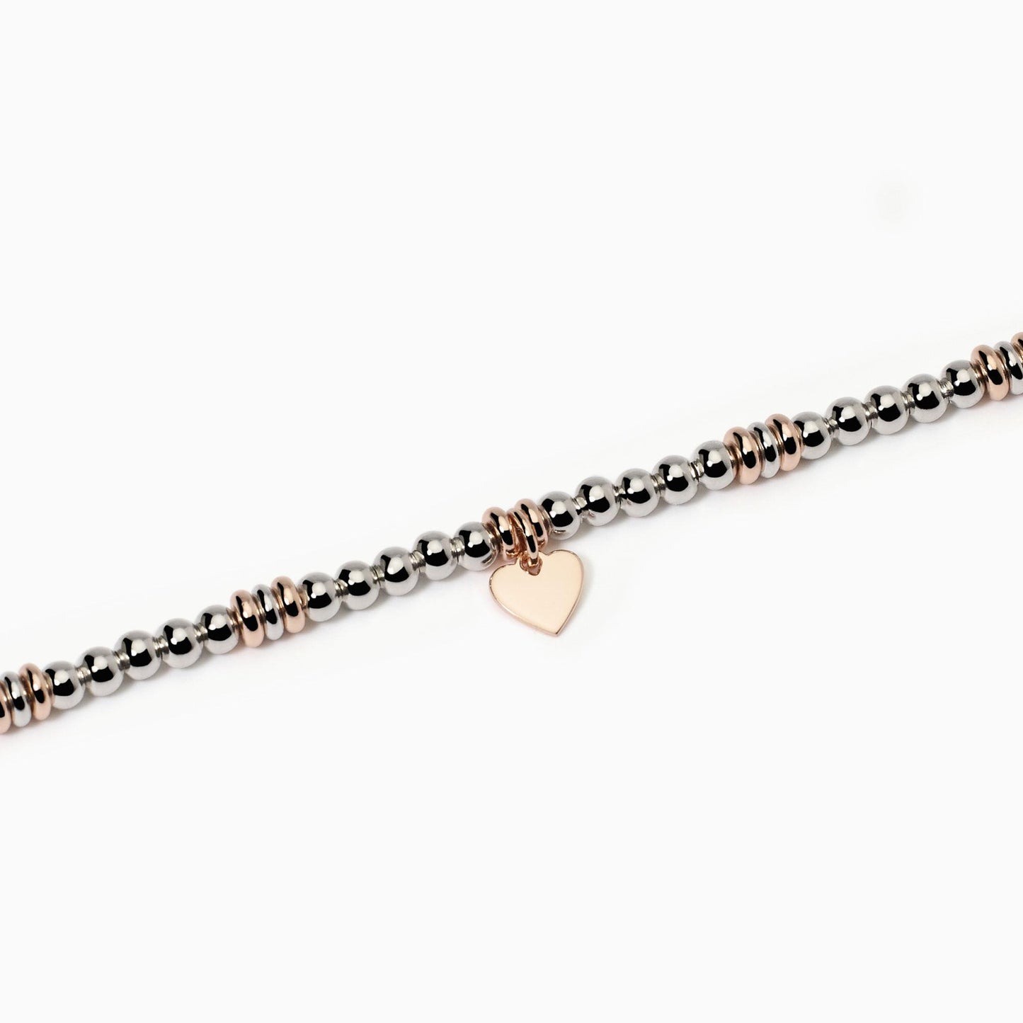 MABINA | Bracciale in argento placcato oro rosa con cuore | LITTLE MIX | 533839