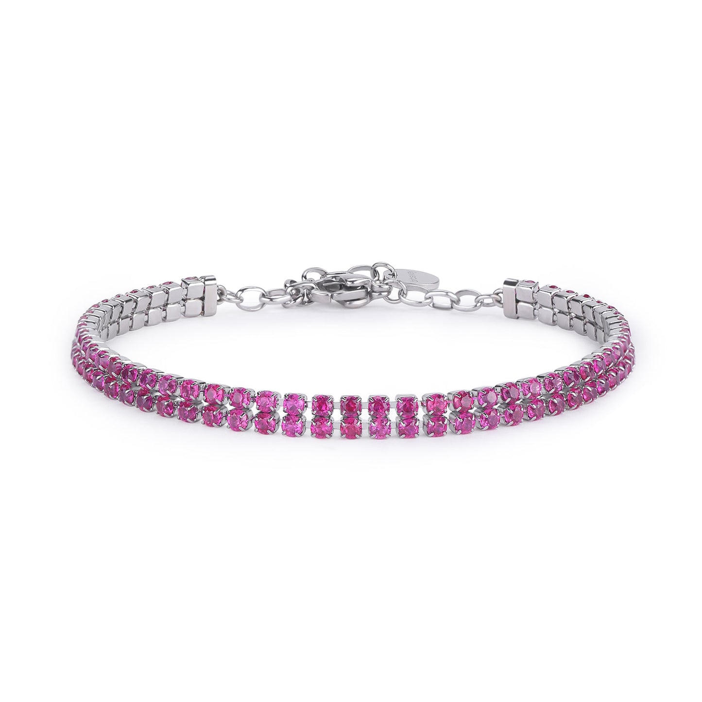 Bracciale tennis in acciaio 304 e cubic zirconia