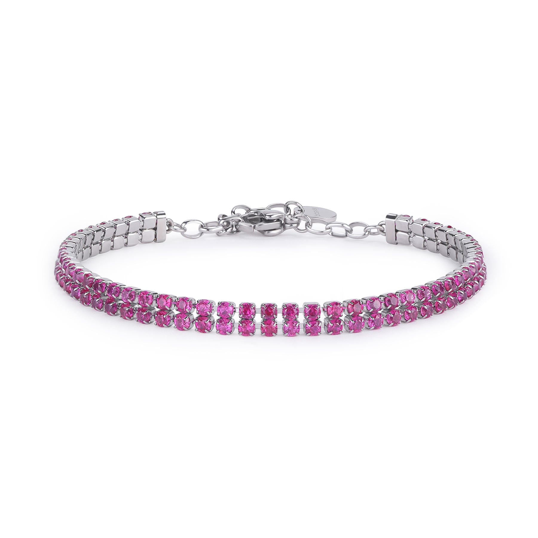 Bracciale tennis in acciaio 304 e cubic zirconia
