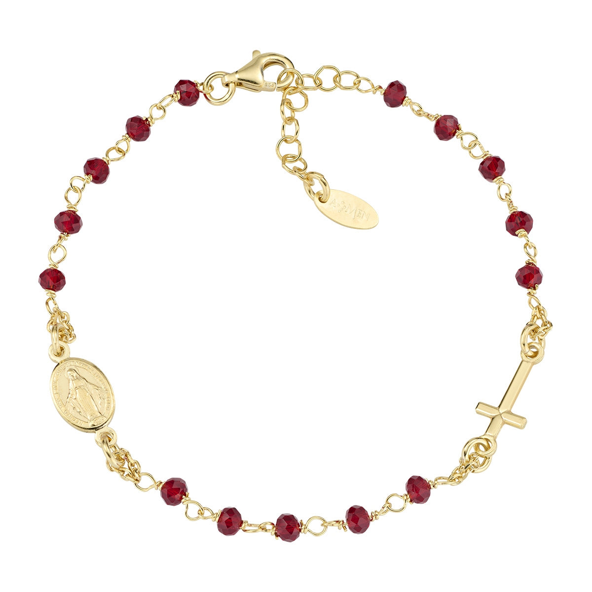 Rosari Con Cristalli | Bracciale rosario | BROGR3