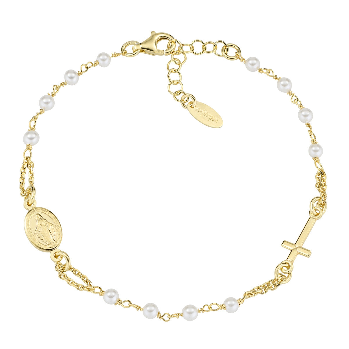 Rosari Con Perle | Bracciale rosario | BROGPSW3