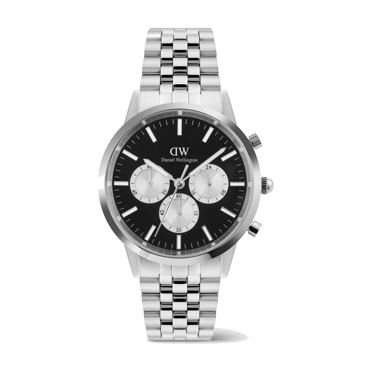 Daniel Wellington | Orologio | Iconic Chronograph Arch 5-Link Onyx Panda Silver
