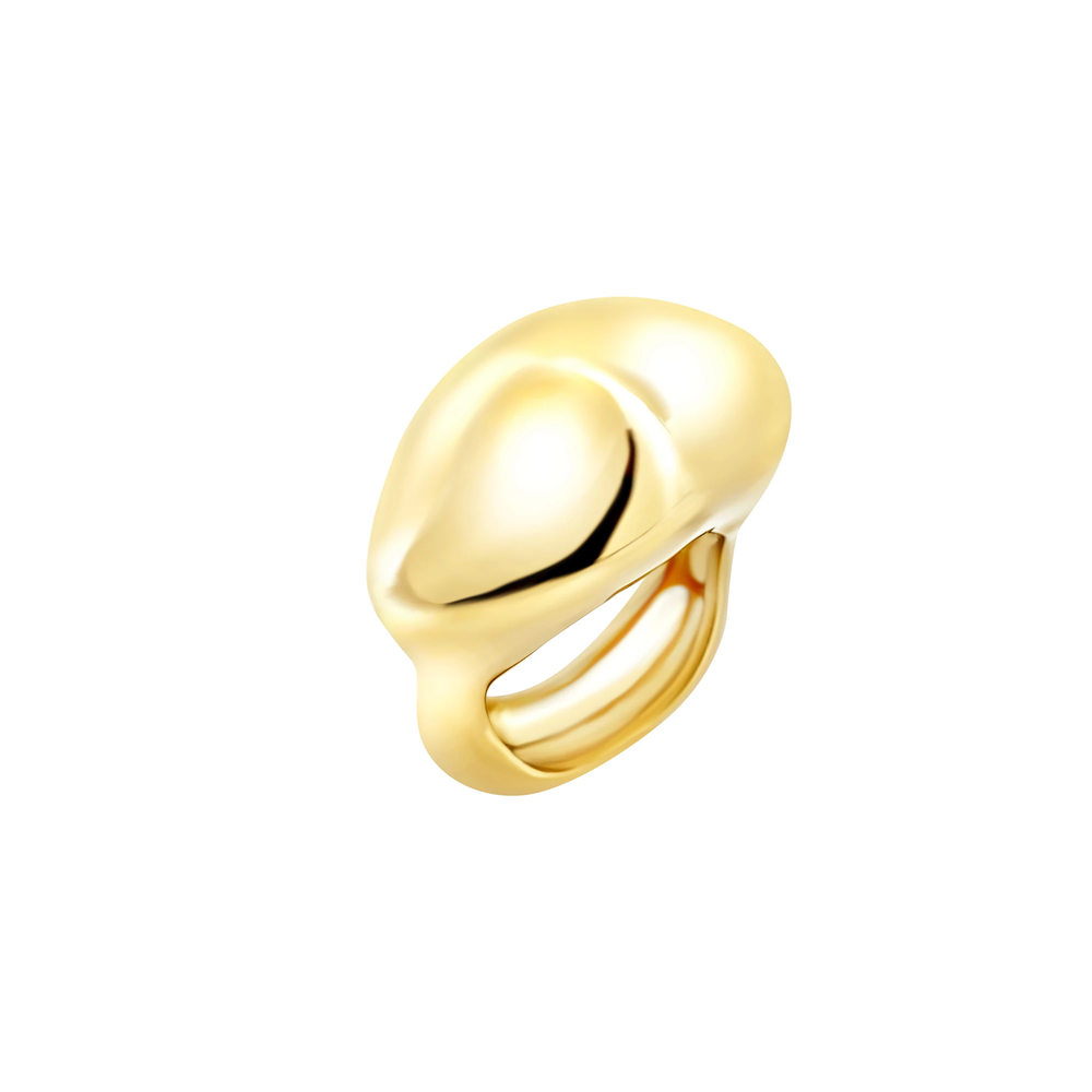 Anello da donna Breil della collezione Petra, in acciaio color oro, misura 14.