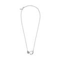Collana B Whisper da donna in acciaio Breil inossidabile lucido, impreziosita da un elemento centrale con pave' di cristalli.