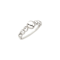 Anello da donna Breil della collezione B Rocks, in acciaio color argento, misura 16.