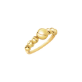 Anello da donna Breil della collezione B Rocks, in acciaio color oro, misura 16.