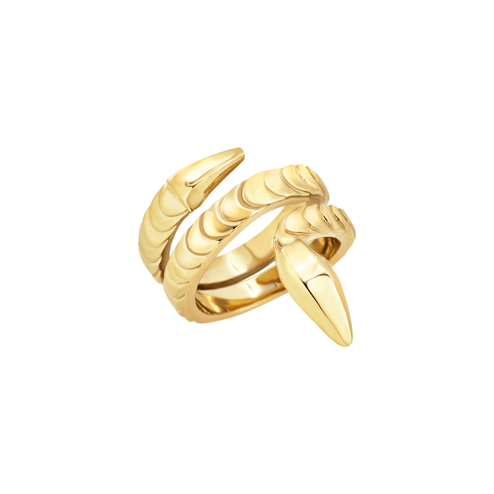 Anello da donna Breil della collezione Hypnotic, in acciaio color oro, misura 20.