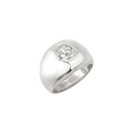 Anello da donna Breil della collezione Amor Lux, con cristalli, in acciaio color argento, misura 16.