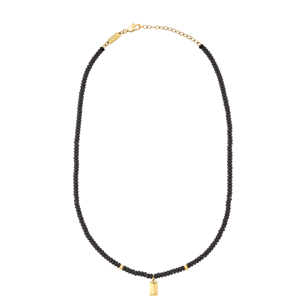 Collana da uomo Breil della collezione Infinite Star, in acciaio color oro.