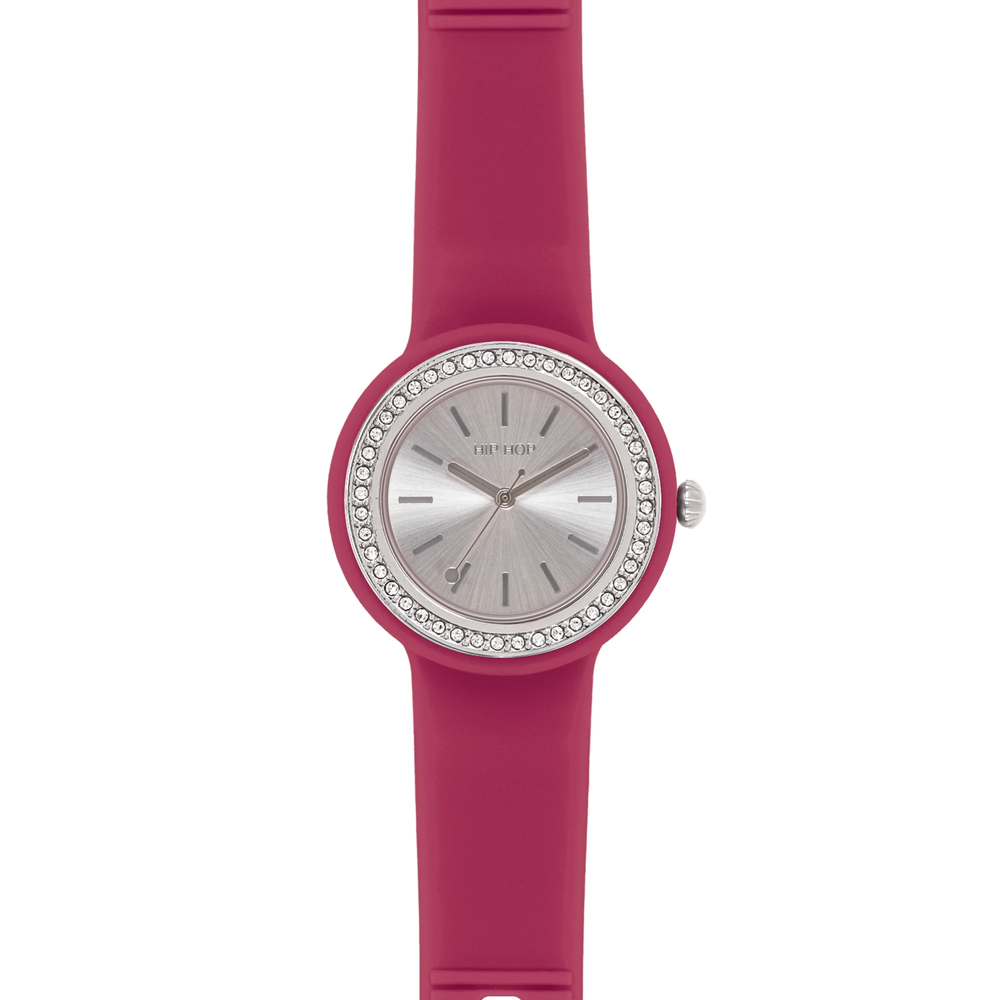 Hero.DOT Bezel Glam e' l'orologio da donna Hip Hop con lunetta in metallo silver impreziosita da cristalli, il tratto distintivo di tutta la linea Bezel Glam.