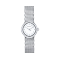Orologio solo tempo da donna in acciaio lucido con cassa dalla forma romboidale, un profilo meno comune rispetto alla cassa tonda o rettangolare.