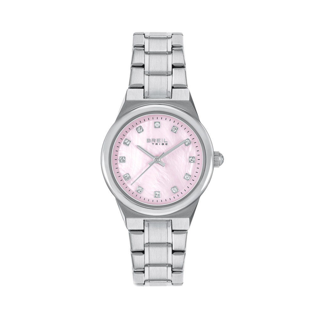 Orologio donna solo tempo, cassa in acciaio da 30 mm.