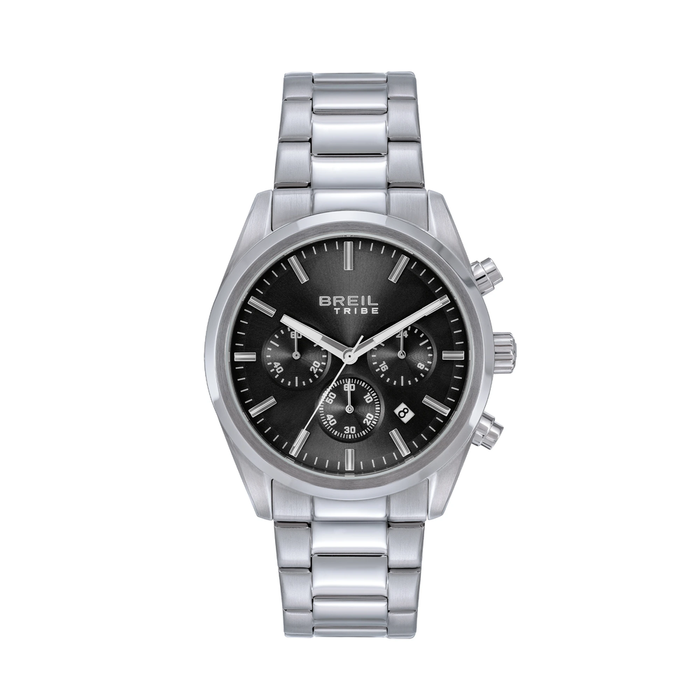 Orologio da uomo Breil Tribe della collezione Upton, in acciaio color argento.