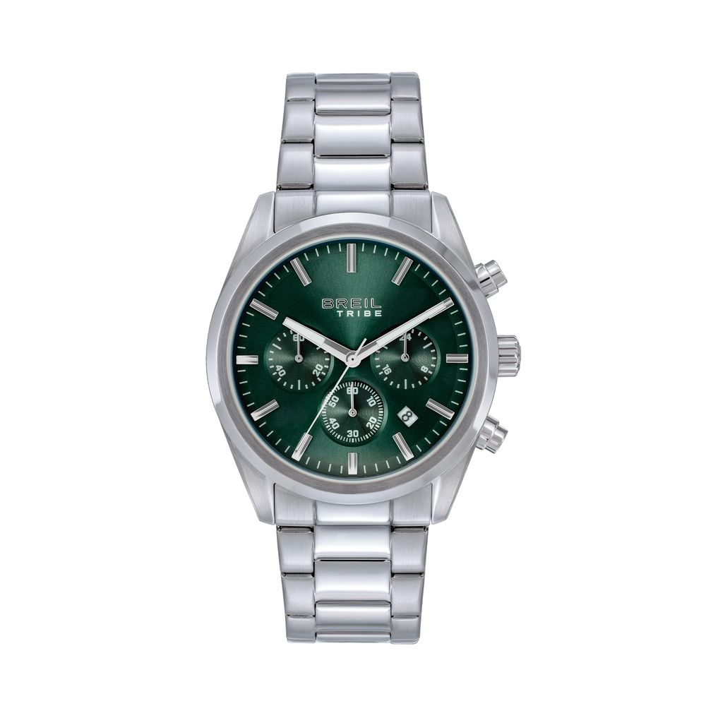 Orologio da uomo Breil Tribe della collezione Upton, in acciaio color argento.