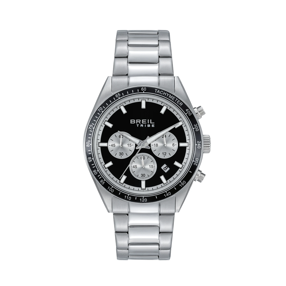 Orologio da uomo Breil Tribe della collezione Eco, in acciaio color argento.