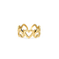 Kidult | anello in acciaio 304 pvd giallo | style 103 | 821005