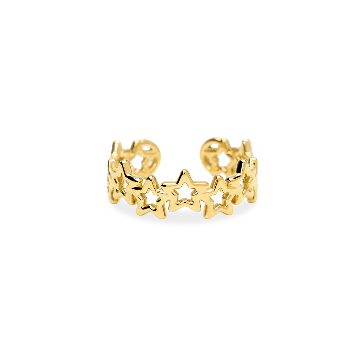 Kidult | anello in acciaio 316l pvd giallo | style 103 | 821006