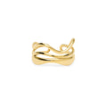 Kidult | anello in acciaio 316l pvd giallo | style 104 | 821012
