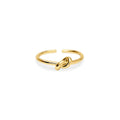 Kidult | anello in acciaio 316l pvd giallo | style 95 | 821015