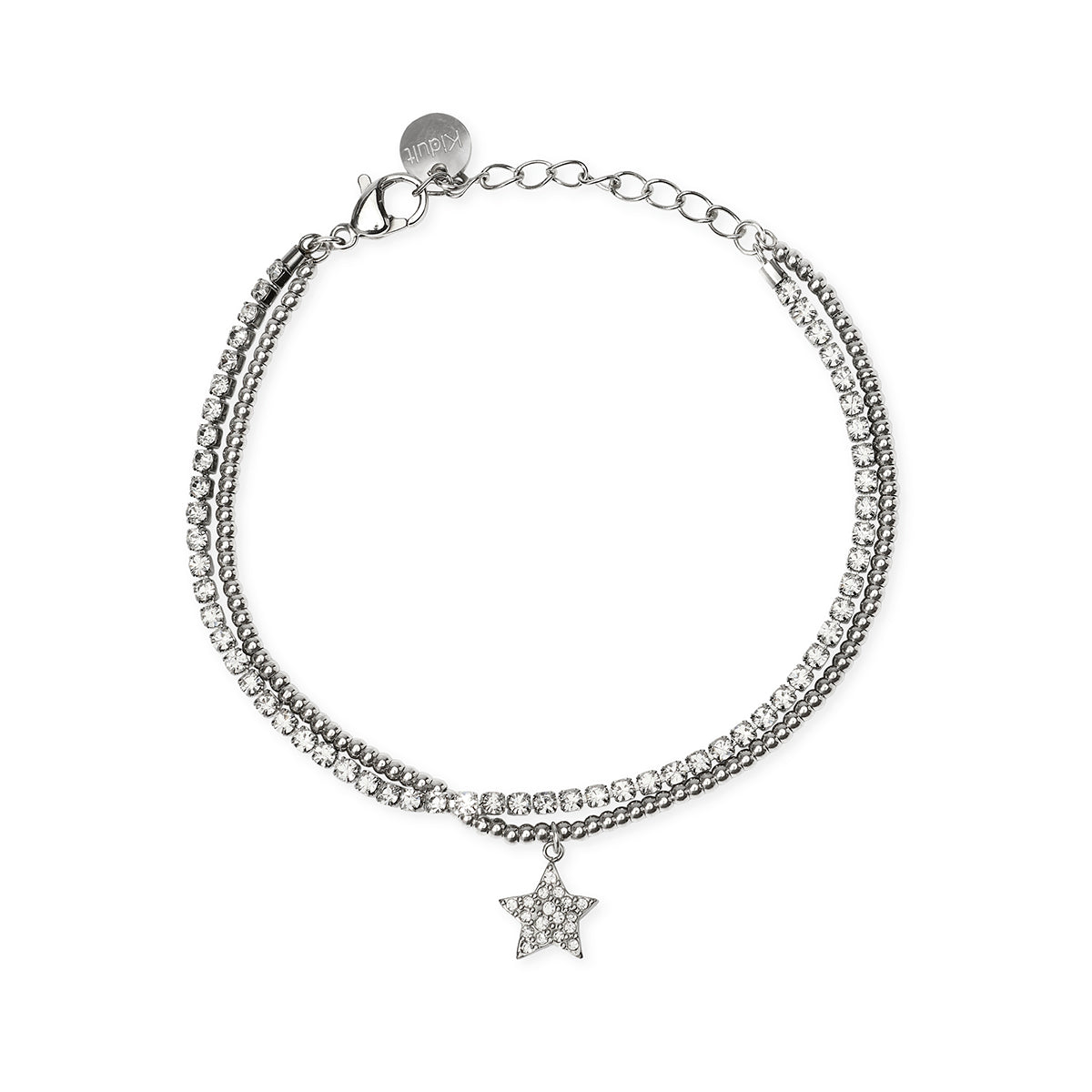 Kidult | bracciale in acciaio 316l cristalli | style 100 | 831310