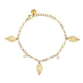 Kidult | bracciale in acciaio 316l pvd giallo cristalli | style 91 | 831316