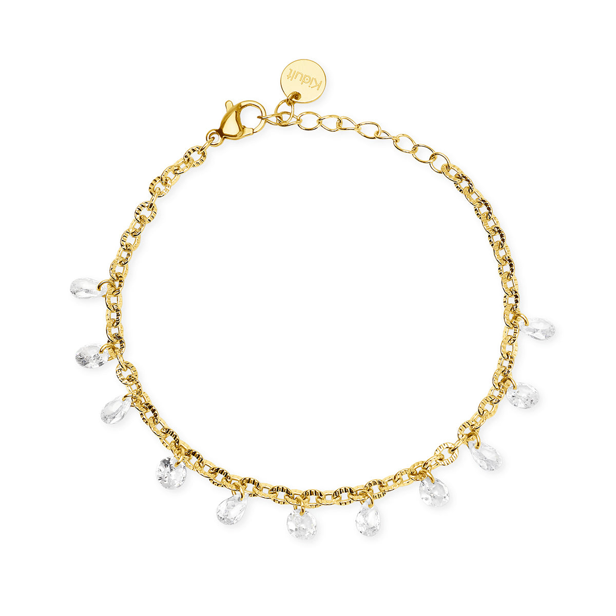 Kidult | bracciale in acciaio 304 pvd giallo glass | style 101 | 831321
