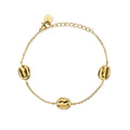 Kidult | bracciale in acciaio 316l pvd giallo | style 46 | 831325
