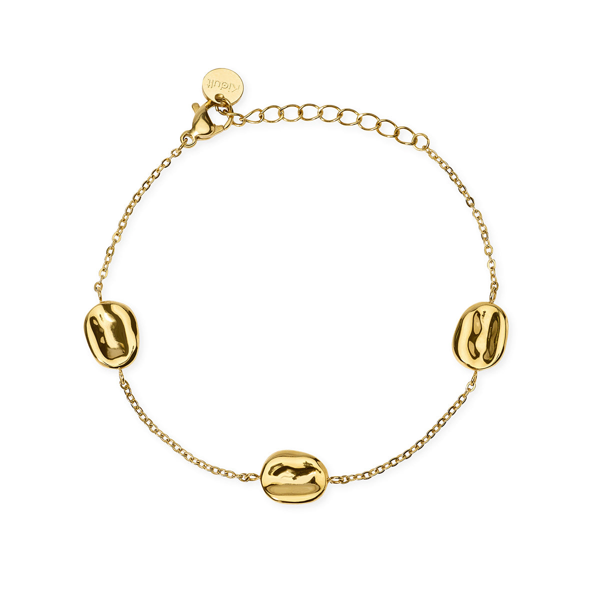 Kidult | bracciale in acciaio 316l pvd giallo | style 46 | 831325