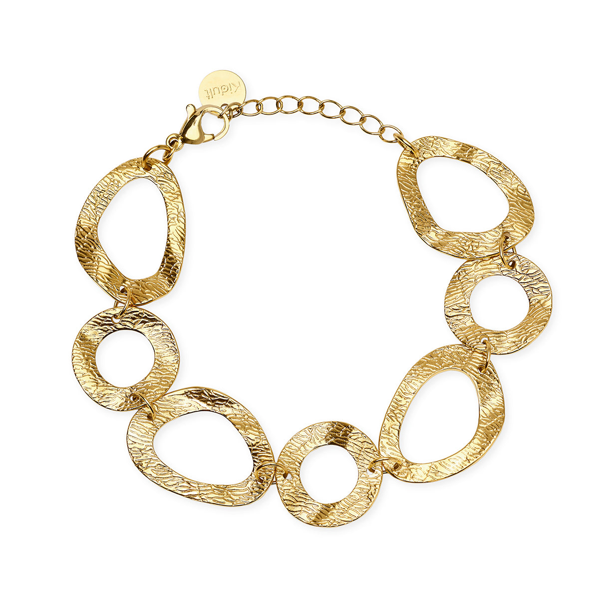 Kidult | bracciale in acciaio 316l pvd giallo | style 89 | 831328